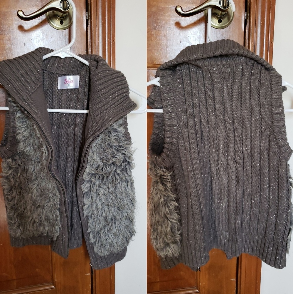 faux fur vest